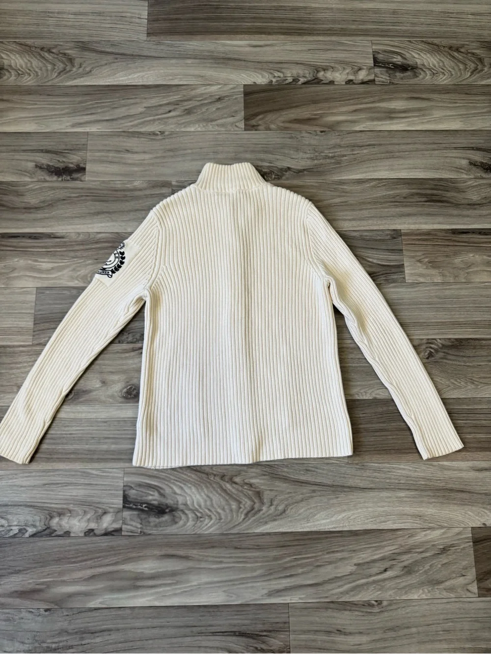 Vintage Lauren Ralph Lauren Ribbed Knit Cardigan Sweater Crest